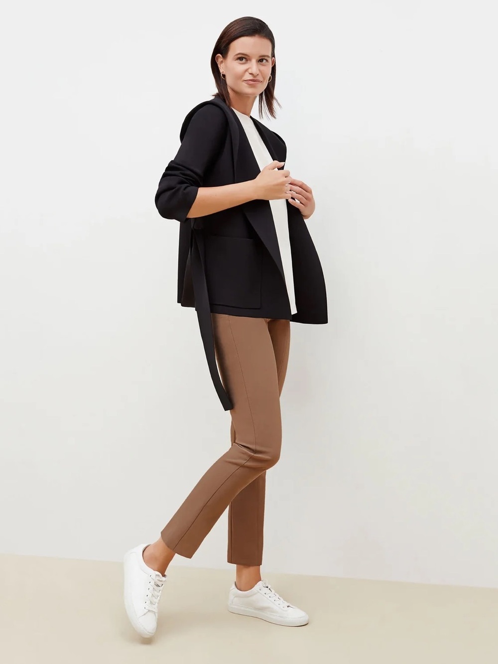 m.m. lafleur The Foster Cigarette Pant - PowerStretch in Saddle